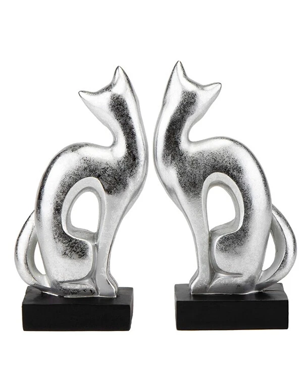 Statuettes - Статуэтка Египетские кошки (24 см)  Серебро back