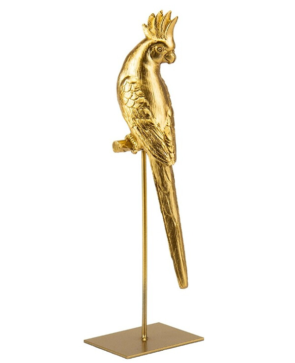 Statuettes - Figurine Parrot Goldie (27.5)  Gold back