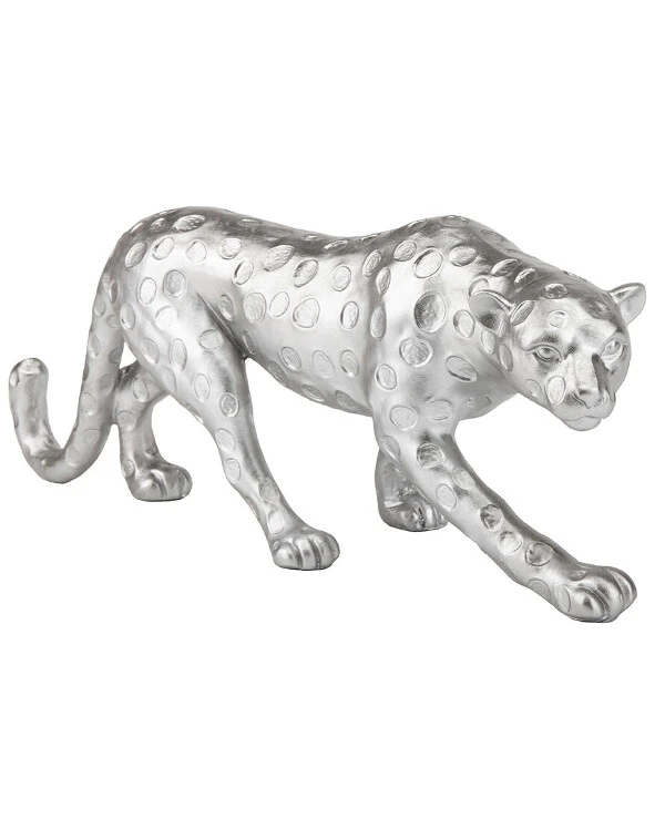 Statuettes - Статуэтка Серебристый леопард (12.5 см)  Серебро