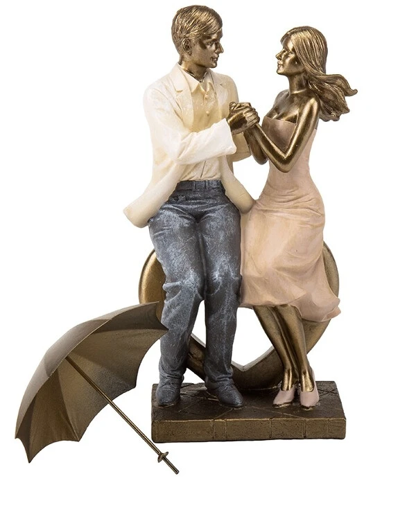 Statuettes Статуэтка Свидание под дождем (37 см) | Статуэтка Свидание под дождем (37 см)_3