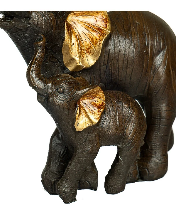 Statuettes Фигурка Мама и слонёнок (12 см) | Фигурка Мама и слонёнок (12 см)_2