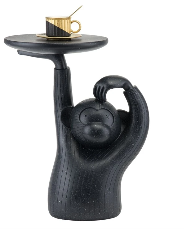 Statuettes - Кофейный столик Monkey (54 см)  Черный back