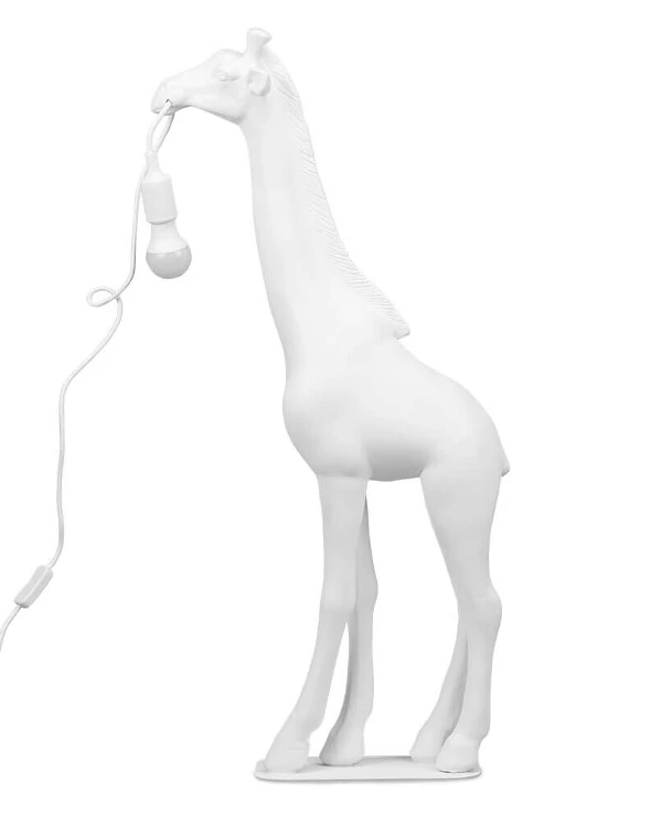 Statuettes - Лампа Белый жираф (99 см)  Белый