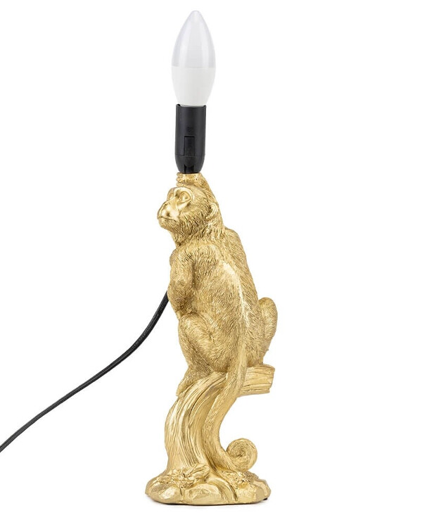 Statuettes - Lamp Golden Monkey (32 cm)  Gold back
