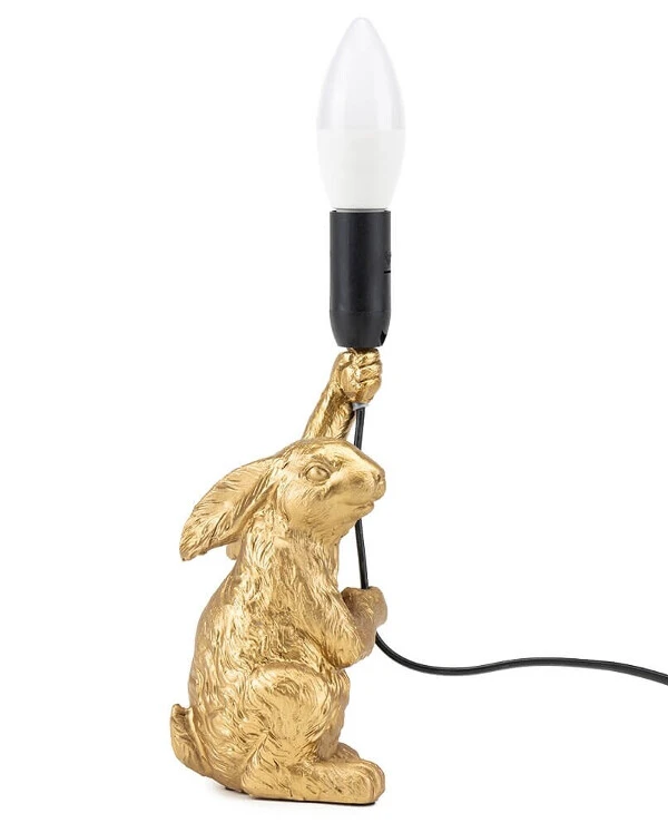 Statuettes - Лампа Золотой кролик (23,5 см)  Золото