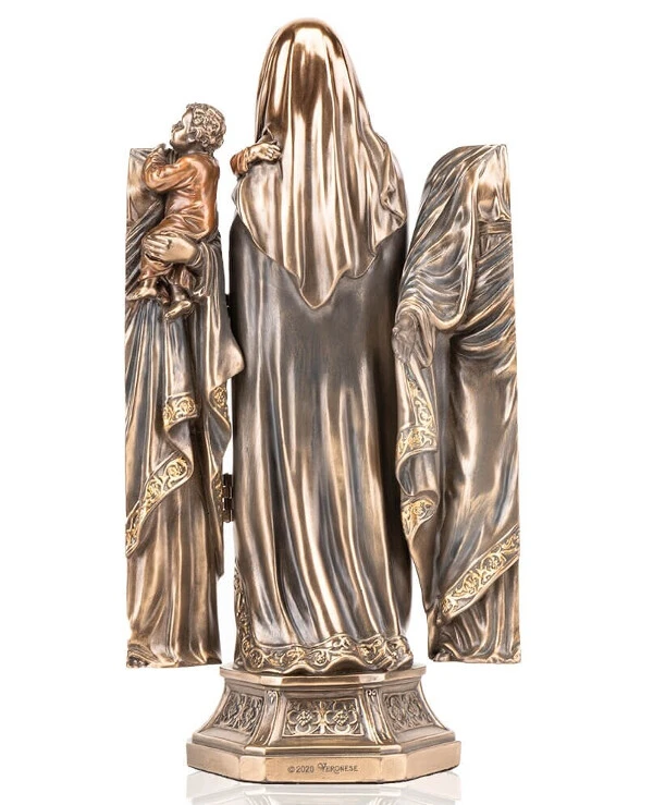 Veronese Triptych of the Virgin Mary with a child (27 cm) 77750A4 | Triptych of the Virgin Mary with a child_3
