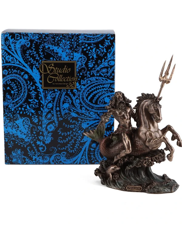 Veronese Poseidon statuette with trident (27 cm) 76939A4 | Poseidon statuette with trident (27 cm) _3