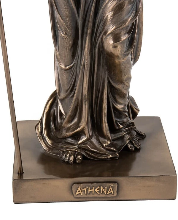 Veronese Statuette of Athena with spear and shield 77700V4 | Figurine Athena with spear and shield_2