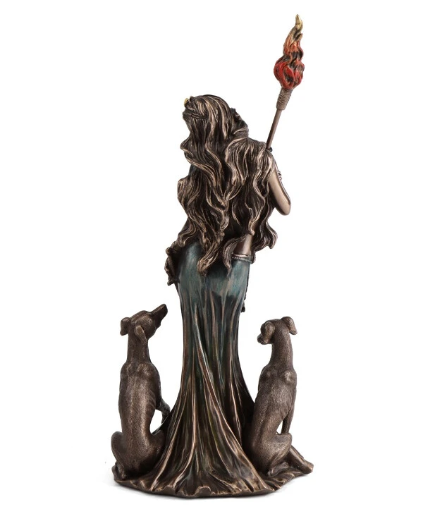 Veronese - Statuette of Hecate with dogs (25 cm) 77853A4  Bronze back