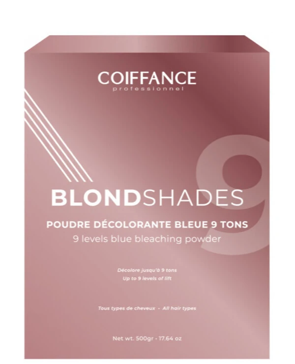 Coiffance Professionnel - Осветляющая пудра голубого цвета Blondshades 9 levels Blue Bleaching powder 500 г