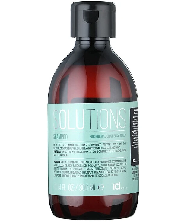 IdHair - Шампунь №1 для нормальной и жирной кожи головы Solutions № 1 Shampoo for Normal or Greasy Scalp 300 мл