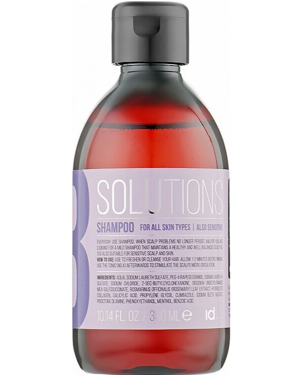 IdHair - Шампунь № 3 для всех типов кожи головы Solutions № 3 Shampoo for All Skin Types 300 мл