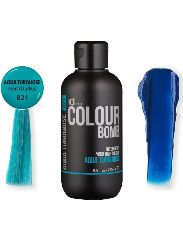 IdHair - Тонирующий кондиционер Colour Bombs Aqua Turquoise 821 back