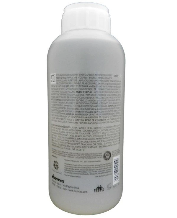 Davines Шампунь для придания объема тонким волосам | Volume Enhancing Softening Shampoo фото, цена, купить