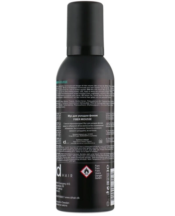 IdHair - Мусс для укладки феном Mé Fiber Mousse 200 мл back