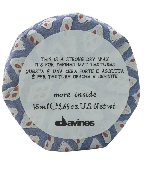 Davines - Сухой воск для текстурных матовых акцентов Strong Dry Wax 75 мл