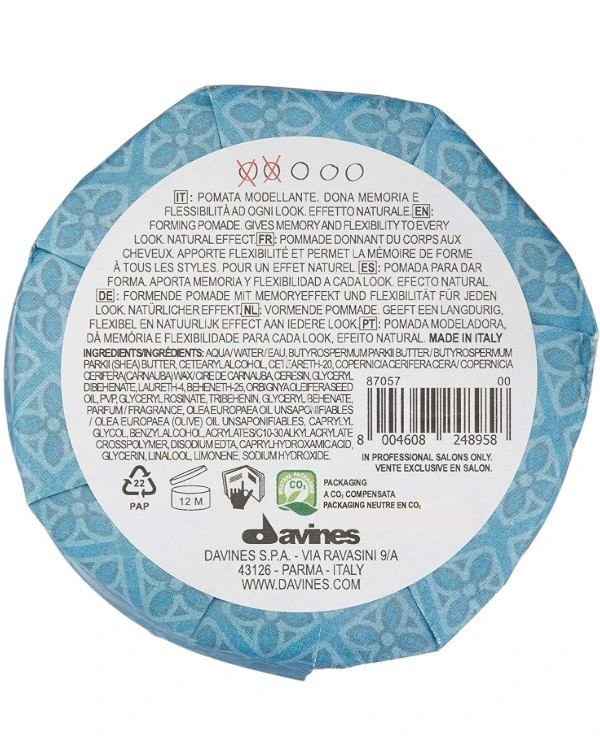 Davines Моделирующая помада для текстурных и пластичных образов | This is a forming pomade, it’s for textured and reworkable looks фото, цена, купить