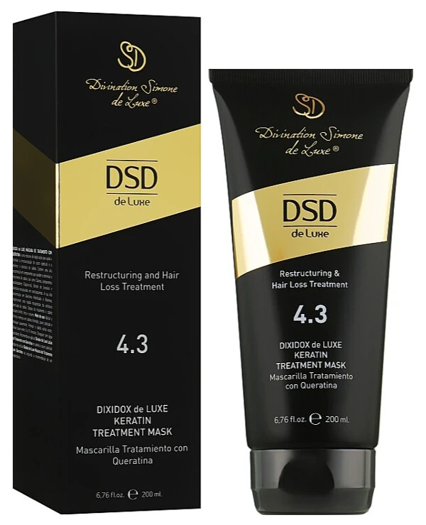 DSD de Luxe (Divination Simone DeLuxe) - Восстанавливающая маска с кератином Keratin Treatment Mask 200 мл back