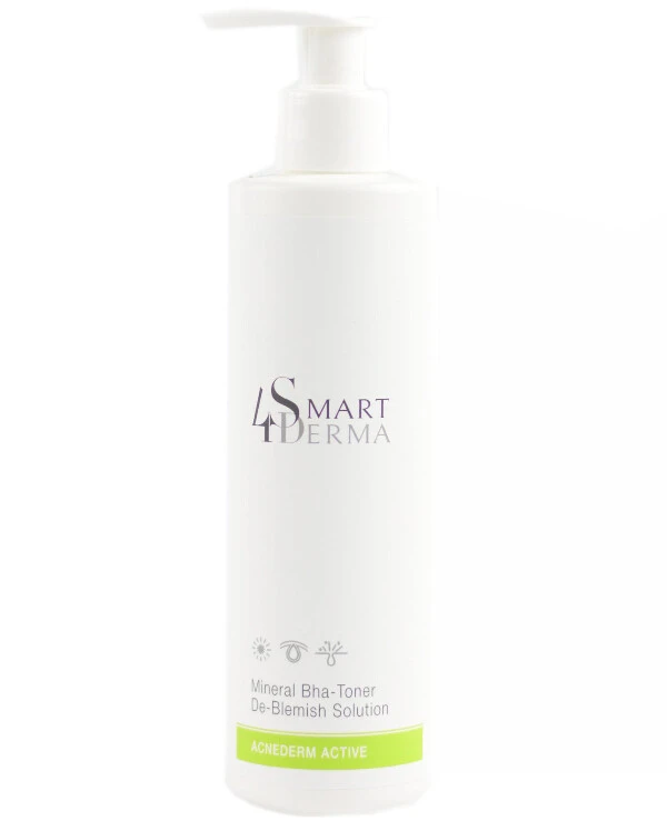 Smart4Derma - Минеральный себорегулирующий тонер Mineral Bha-Toner De-Blemish Solution 250 мл