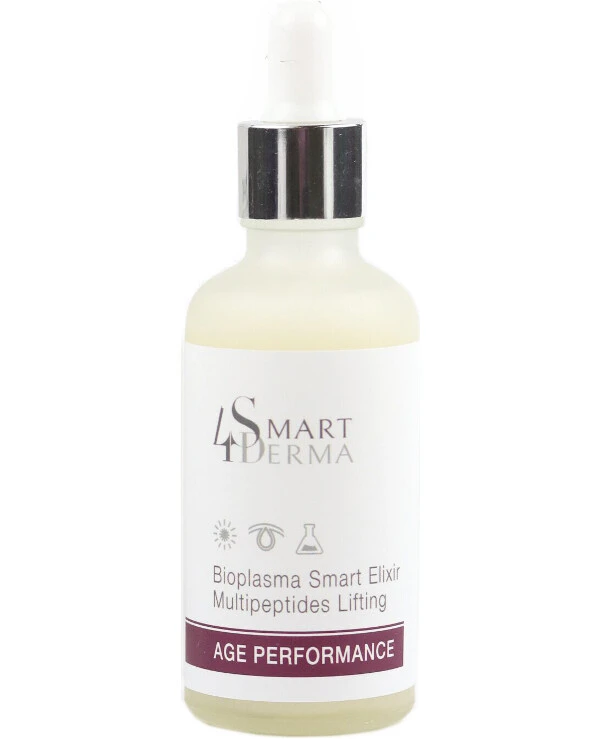 Smart4Derma - Интеллектуальная сыворотка-эликсир Биоплазма Bioplasma smart elixir multipeptides lifting 50 мл