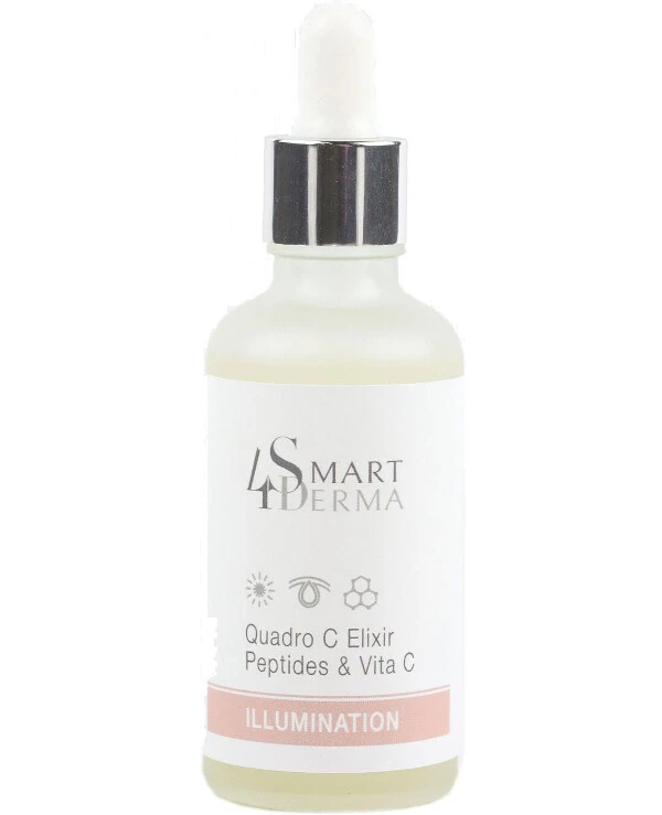 Smart4Derma - Мультипептидный эликсир с витамином С Quadro c elixir peptides & vita c 50 мл