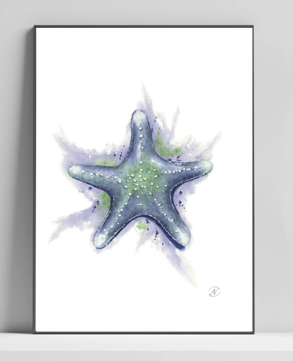 DigitalArtNadi - Морская звезда INSTANT DOWNLOAD DIGITAL POSTER 