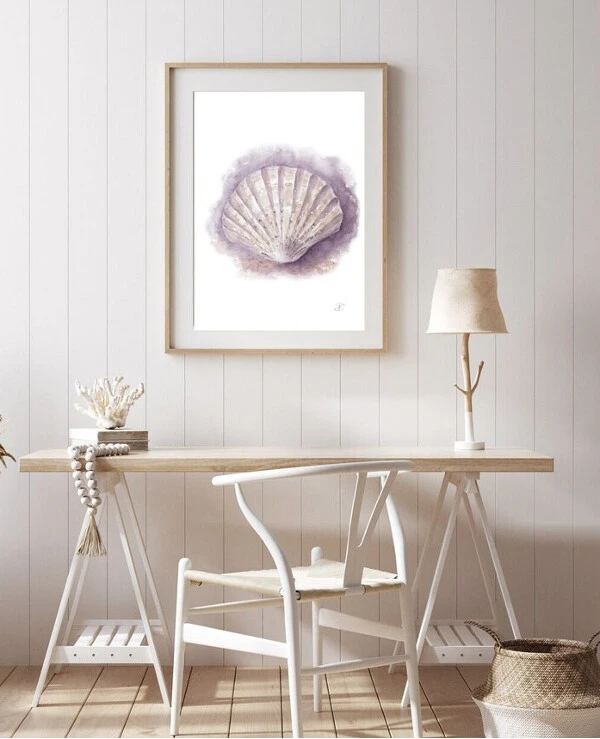 DigitalArtNadi Sea Shell Print, Watercolor Wall Art, Beach Nursery Decor, Coastal Home, Printable Wall Art from Original Watercolor Painting, Seashell Art | Sea Shell Print,  Nursery Beach Decor, Coastal Home, Printable Wall Art from Original Watercolor Painting, Seashell Art