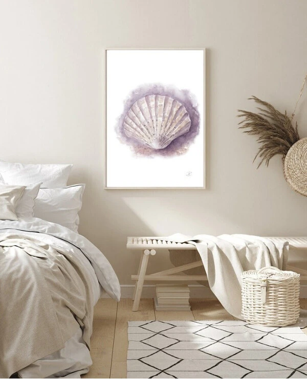 DigitalArtNadi Sea Shell Print, Watercolor Wall Art, Beach Nursery Decor, Coastal Home, Printable Wall Art from Original Watercolor Painting, Seashell Art | Sea Shell Print, Watercolor Wall Art, Nursery Beach Decor, Coastal Home, Printable Wall Art from Original Painting, Seashell Art