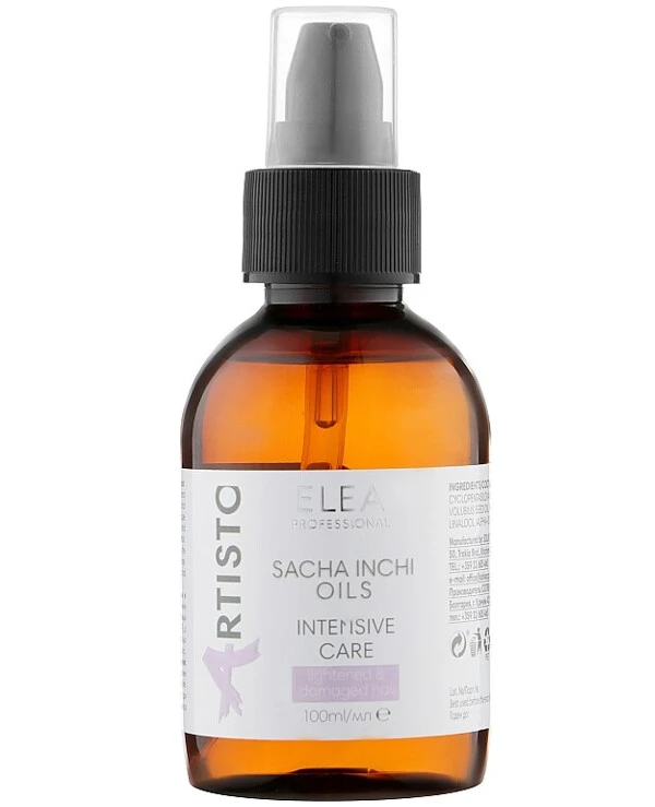 Elea Artisto - Sacha inchi oil for bleached hair Sacha Inchy Oils Intensive Care 100ml