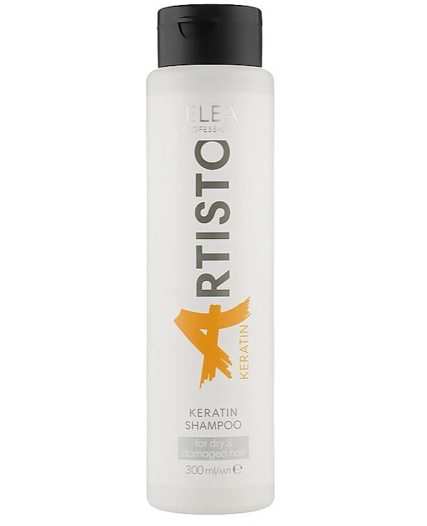 Elea Artisto - Шампунь, що відновлює з кератином Keratin Shampoo 300 мл