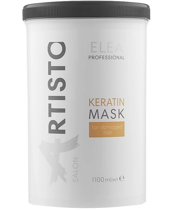 Elea Artisto - Реструктуруюча маска для волосся Salon Keratin Mask For Damaged Hair 1100 мл