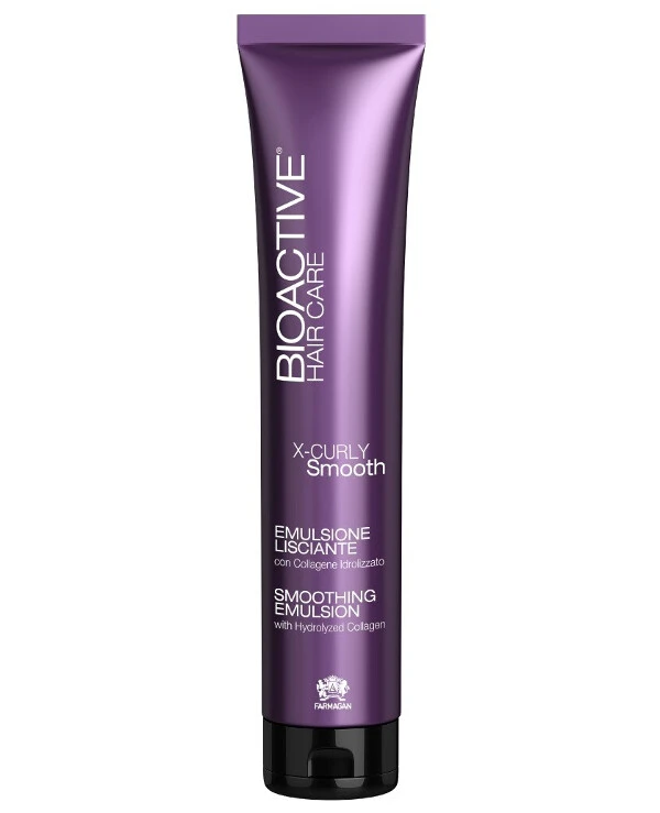 Farmagan - Разглаживающая эмульсия для вьющихся волос Bioactive HC X-Curly Smooth 175 мл
