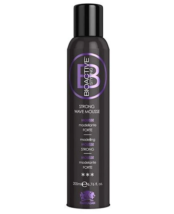 Farmagan - Моделирующий мусс для волос Bioactive Strong Wave Mousse 200 мл