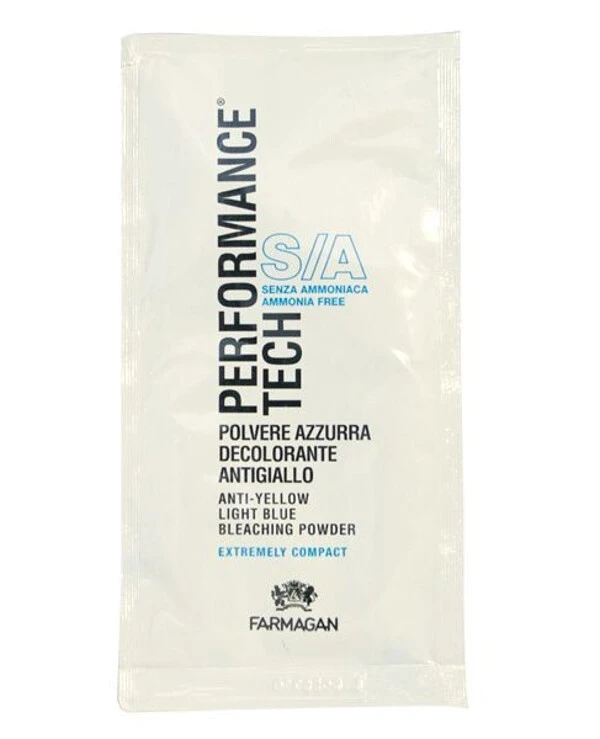 Farmagan Обесцвечивающая пудра без аммиака с анти-желтым эффектом | Performance Tech Bleaching Powder Light Blue фото, цена, купить