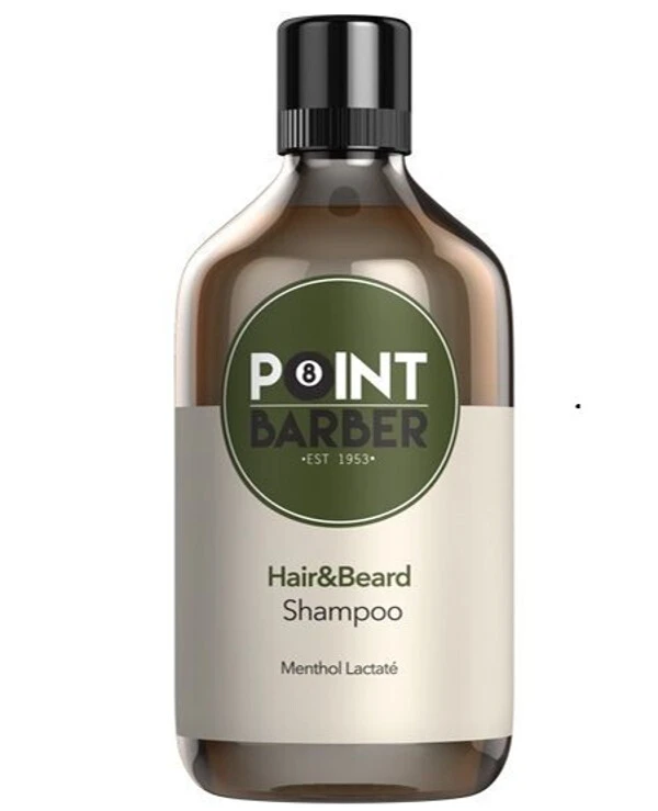 Farmagan - Освежающий шампунь для волос и бороды Point Barber Hair&Beard Shampoo 300 мл