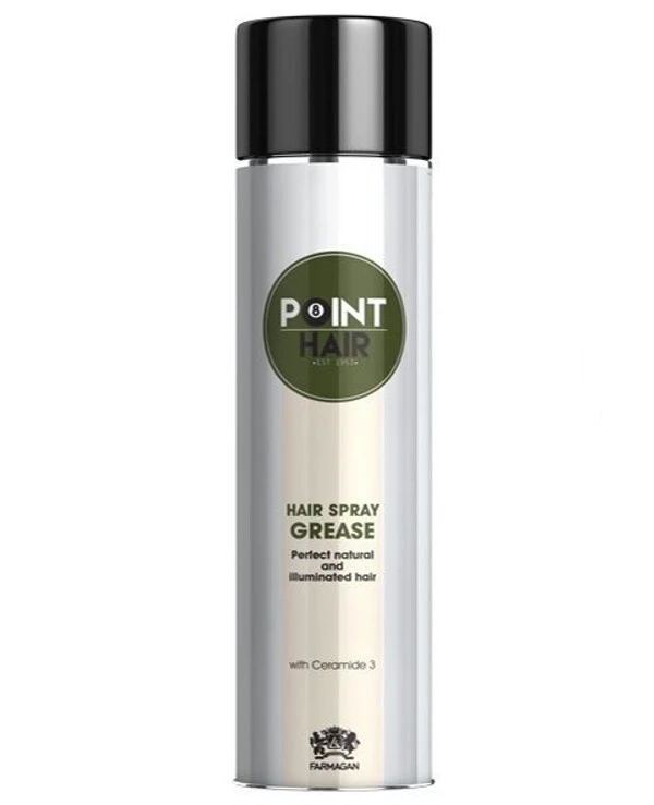 Farmagan - Спрей для блеска воло легкой фиксации Point Barber Hair Spray Grease 400 мл