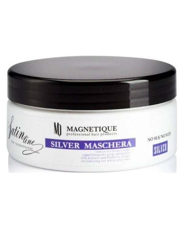 Magnetique - Mask with anti-yellowness and silk proteins for light hair Satin Line Silver Mask 300ml