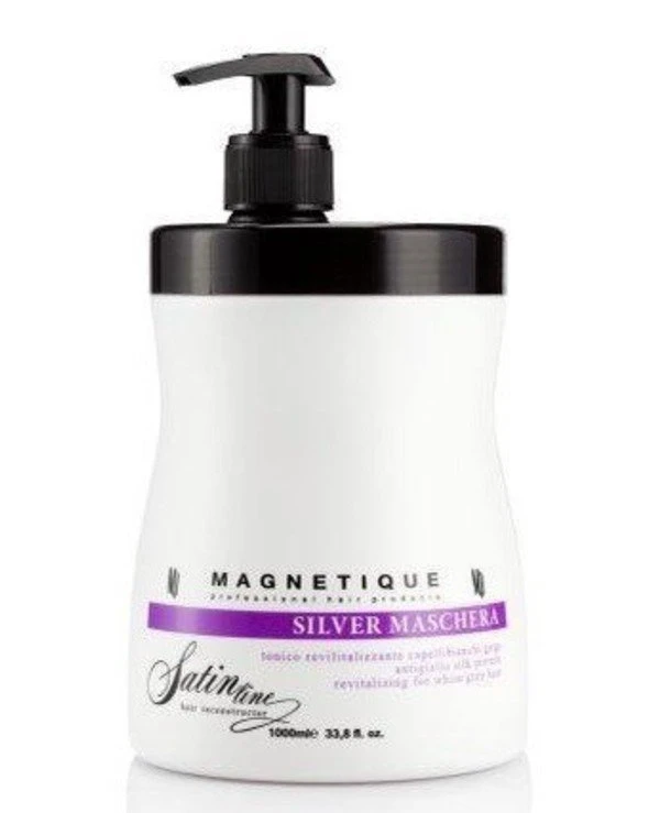 Magnetique - Mask with anti-yellowness and silk proteins for light hair Satin Line Silver Mask 1000ml