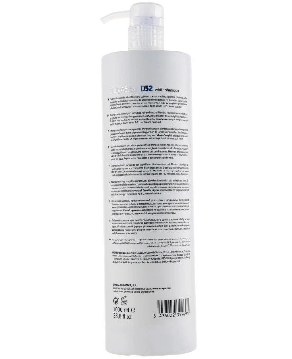 Шампунь для седых и осветленных волос | D52 White Factor Shampoo цена, фото, купить