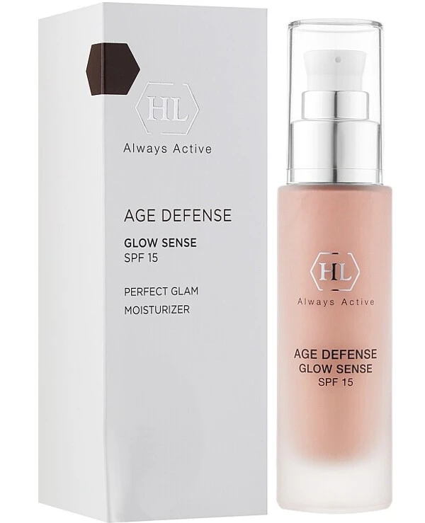 Holy Land - Увлажняющий крем для лица с декоративным эффектом Age Defense Glow Sense SPF15 50 мл