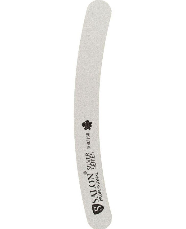 Salon Professional - Nail file 100/180, Boomerang silver series 
