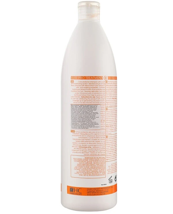 HairConcept - Шампунь для окрашенных волос Elite Pro Color Shampoo 1000 мл back
