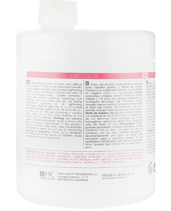 HairConcept - Пудра, отбеливающая на 9 тонов Tew 9T Bleach 600 г back