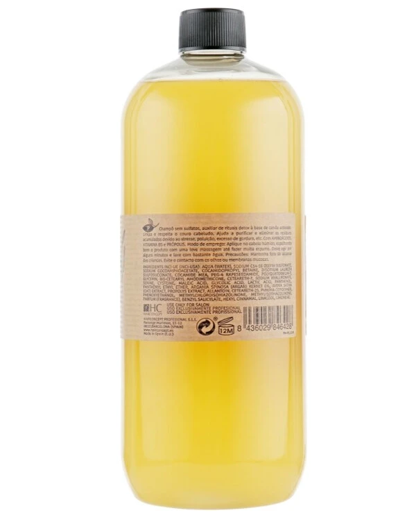HairConcept - Бессульфатный органический шампунь Детокс Biological Shampoo Detox Organic Care 1000 мл back