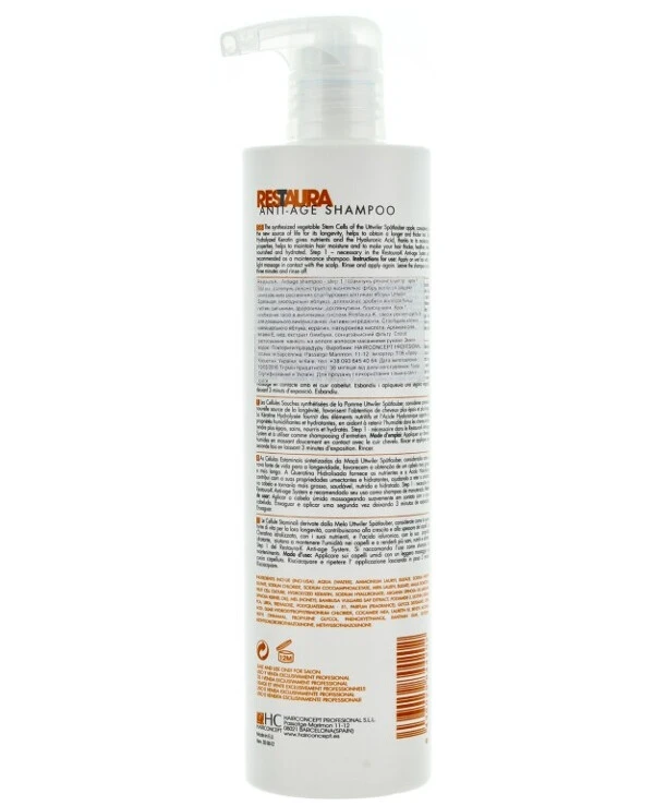 HairConcept - Shampoo-reconstructor step 1 Restaura K Anti-age Shampoo Step 1 500ml back