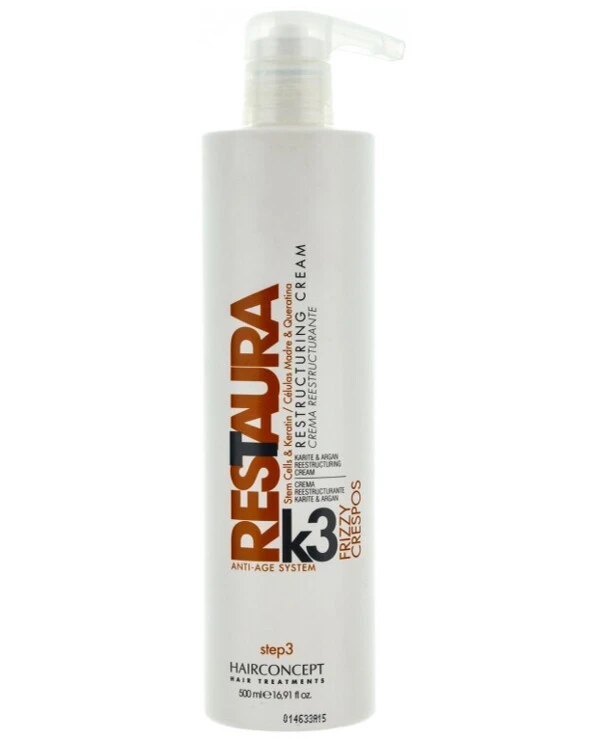 HairConcept - Восстанавливающие сливки с карите и арганой для толстых волос шаг 3 Restaura K Antiage Cream Frizzy Step 3 500 мл