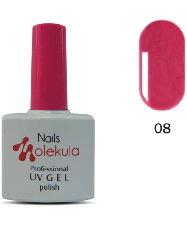 Nails Molekula - Гель-лак UV Gel Polish 11 мл, 08 - розовая ягода