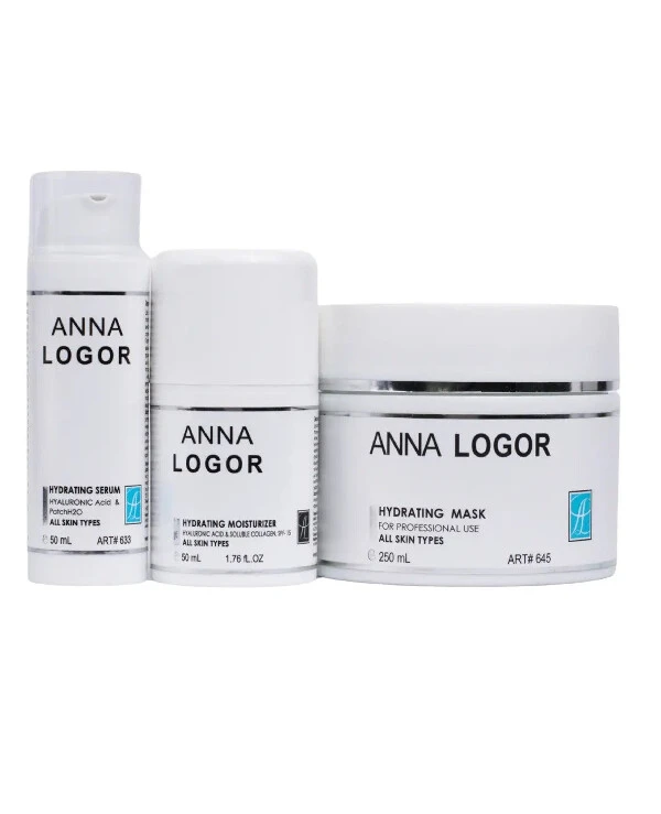 Anna Logor - Набор косметики базовый уход за обезвоженной и сухой кожей лица Deep Moisturizing Kit 