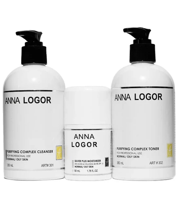 Anna Logor - Набор косметики базовый уход для комбинированной кожи лица Basic Care For Combination Skin 