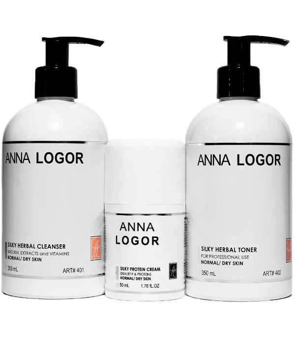 Anna Logor - A set of cosmetics basic series for dry skin Silky Protein Kit 